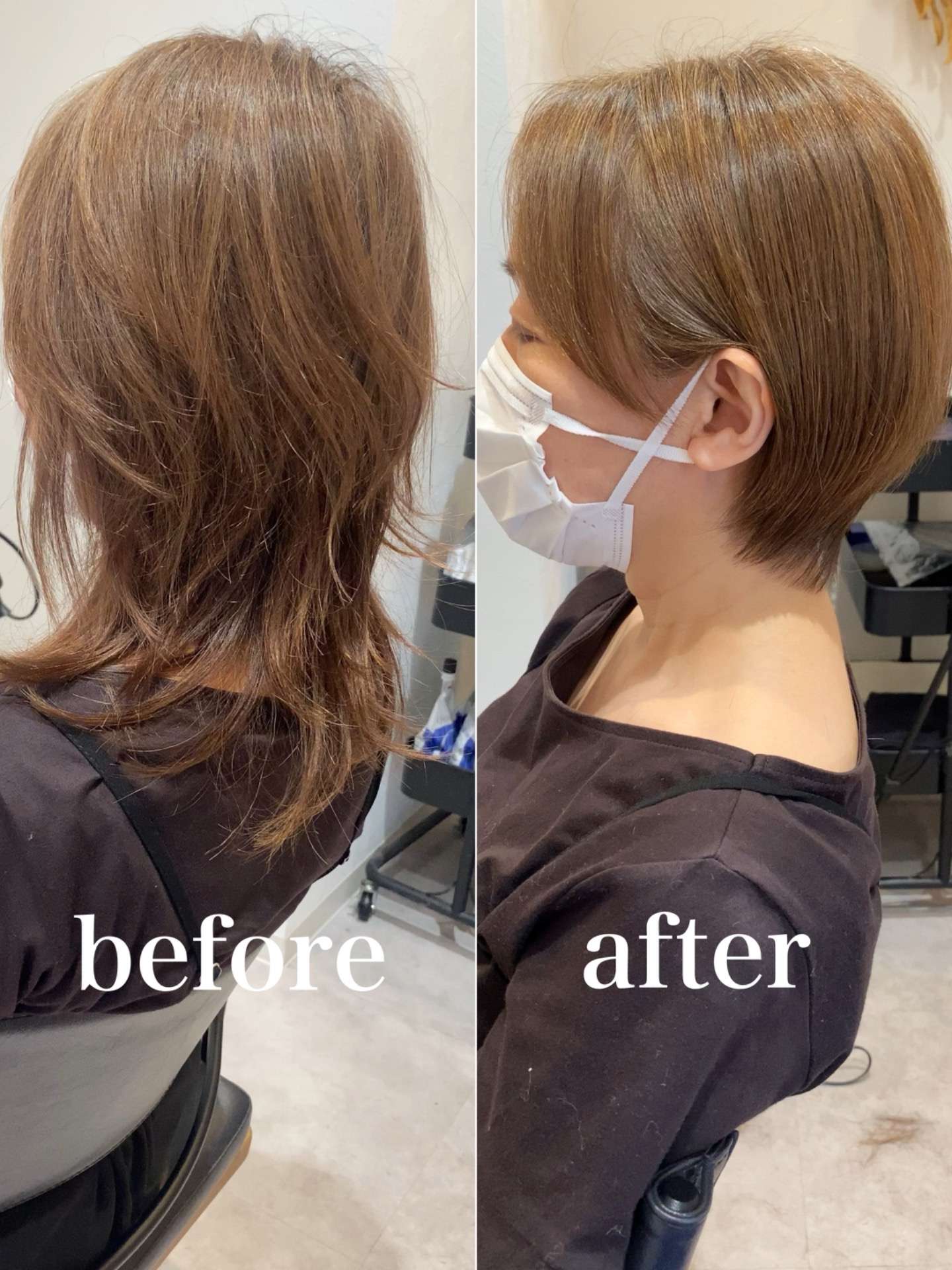 縮毛矯正 × ショートヘア